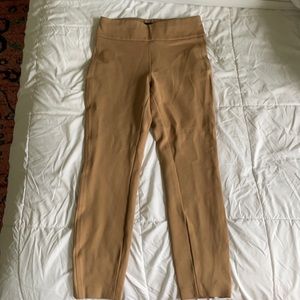 Express skinny ankle high rise tan pants